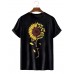 Men's Dragonfly Sunflower Short Sleeve T-Shirt