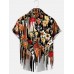 Men's Melted Flower Hawaiian Short Sleeve Shirt