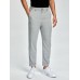 Men Plain Color Zipper Fly Side Pockets Ankle Length Business Pants